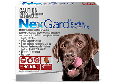 NexGard 25.1-50kg body weight pack