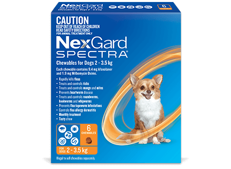 NexGard SPECTRA 2-3.5kg body weight pack